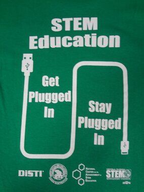 UNION LINE CENTRAL FLORIDA STEM EDUCATION COUNCIL - GREEN SMALL T-SHIRT L617